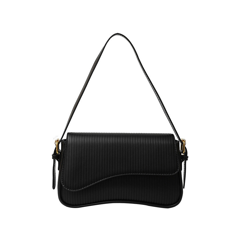 Women's Trendy Simple Personalized Solid Color Winter High Texture Shoulder Bags