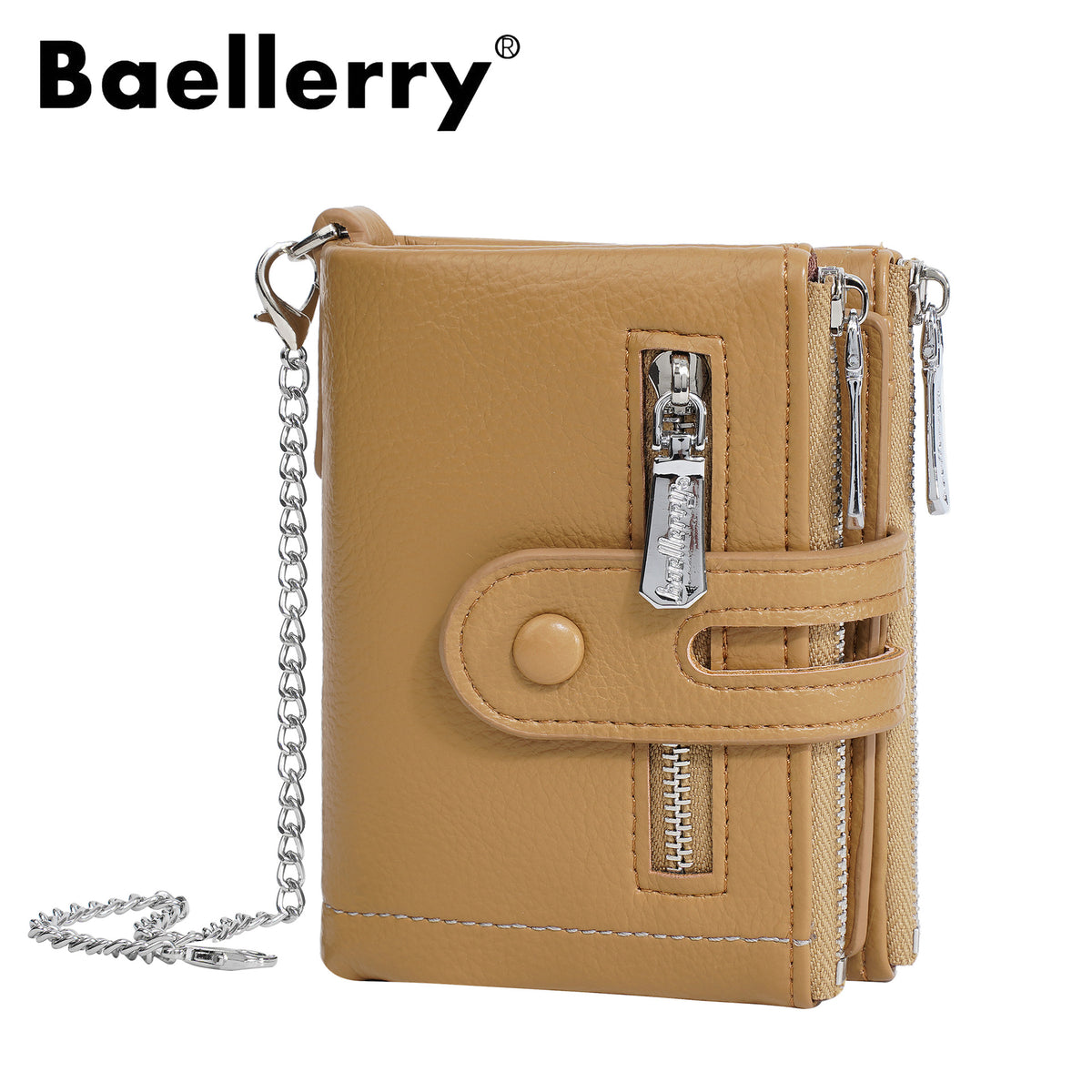 Women's Short High-grade Multi Slots Zipper Soft Ladies Wallet