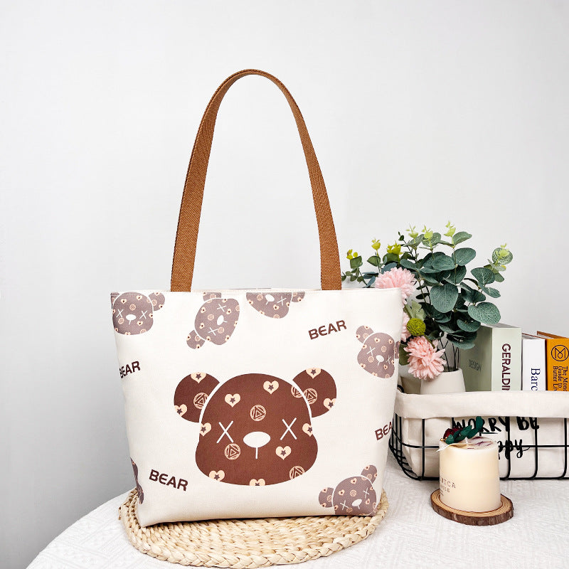 Canvas Fabric Duplex Printing Versatile Large Capacity Month Sales Thousand Bags