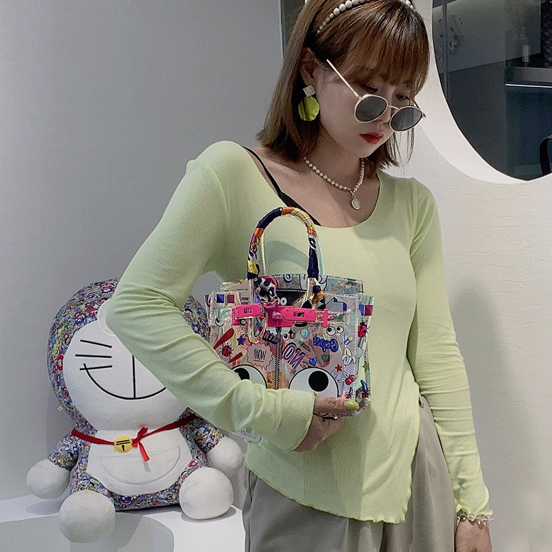 Women's Transparent Large Laser Fashionable Elegant Women's Shoulder Bag
