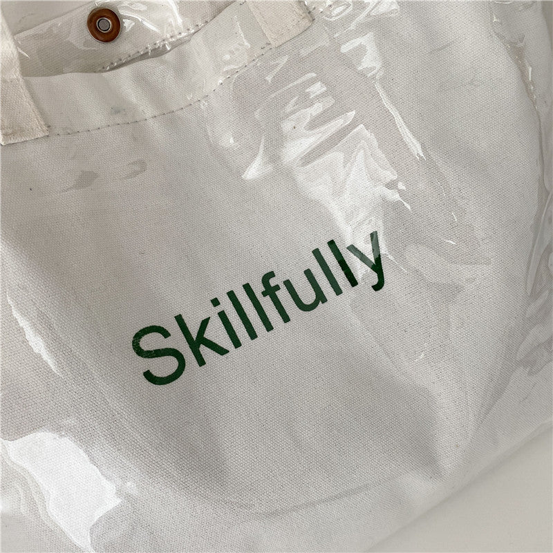 Large Capacity Transparent Jelly Female Fashion Korean Shoulder Bags