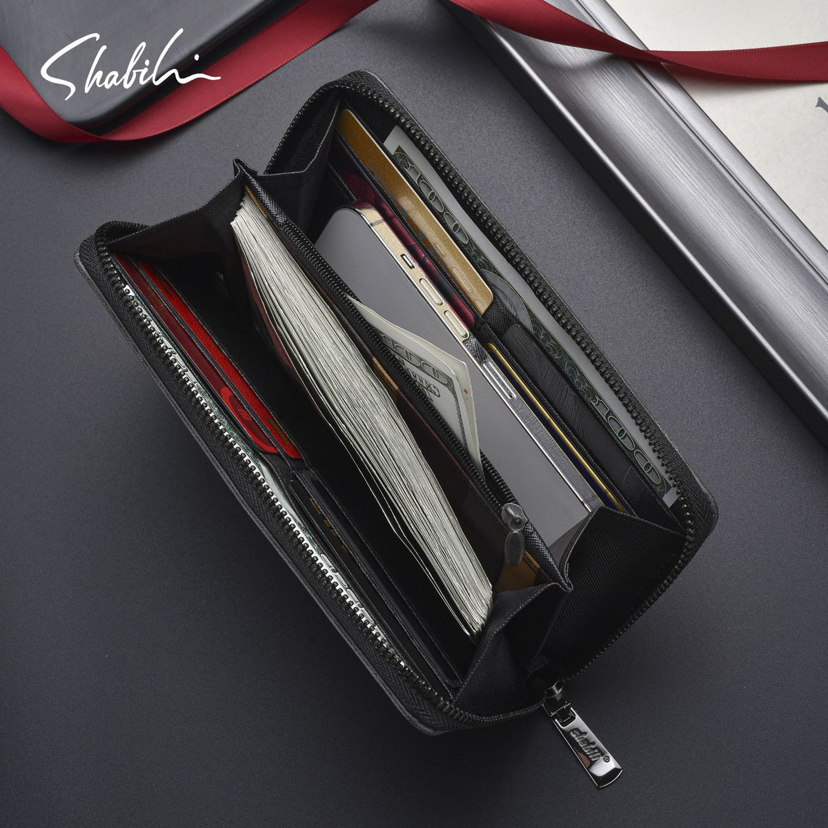 Durable Charming Men's Multiple Slots Long Men's Wallet