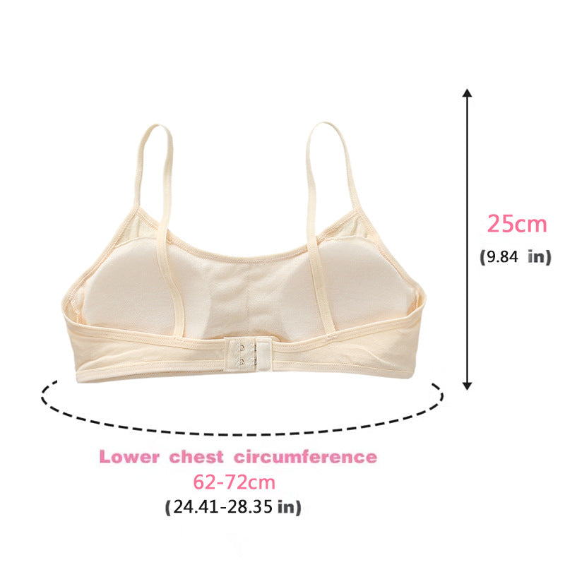 Sponge Mat Cotton Breathable Junior High School Everyday Bras