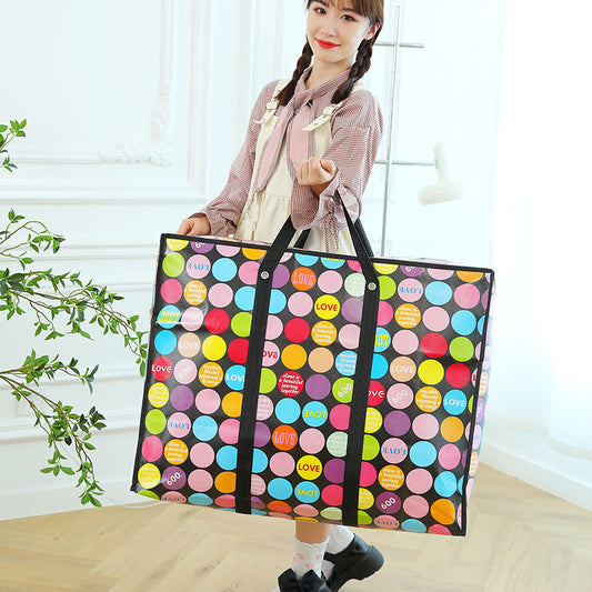 Film Perforated Folding Moving Waterproof Plastic Travel Bags