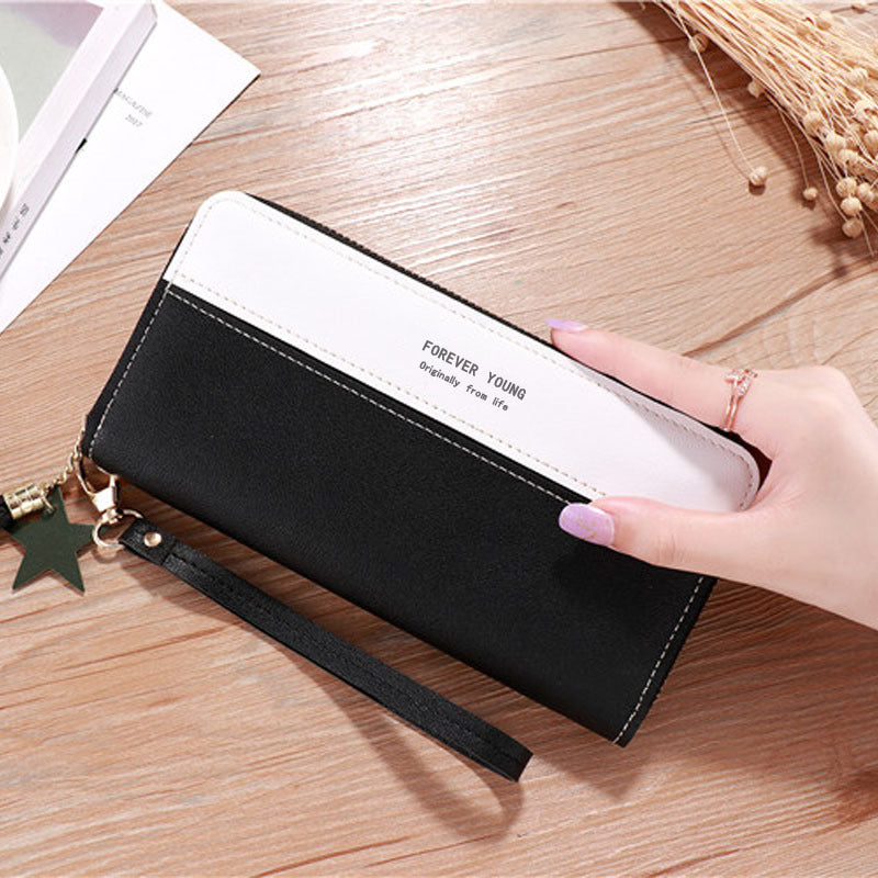 Women's Clutch Long Korean Imitation Leather Zipper Ladies Wallet