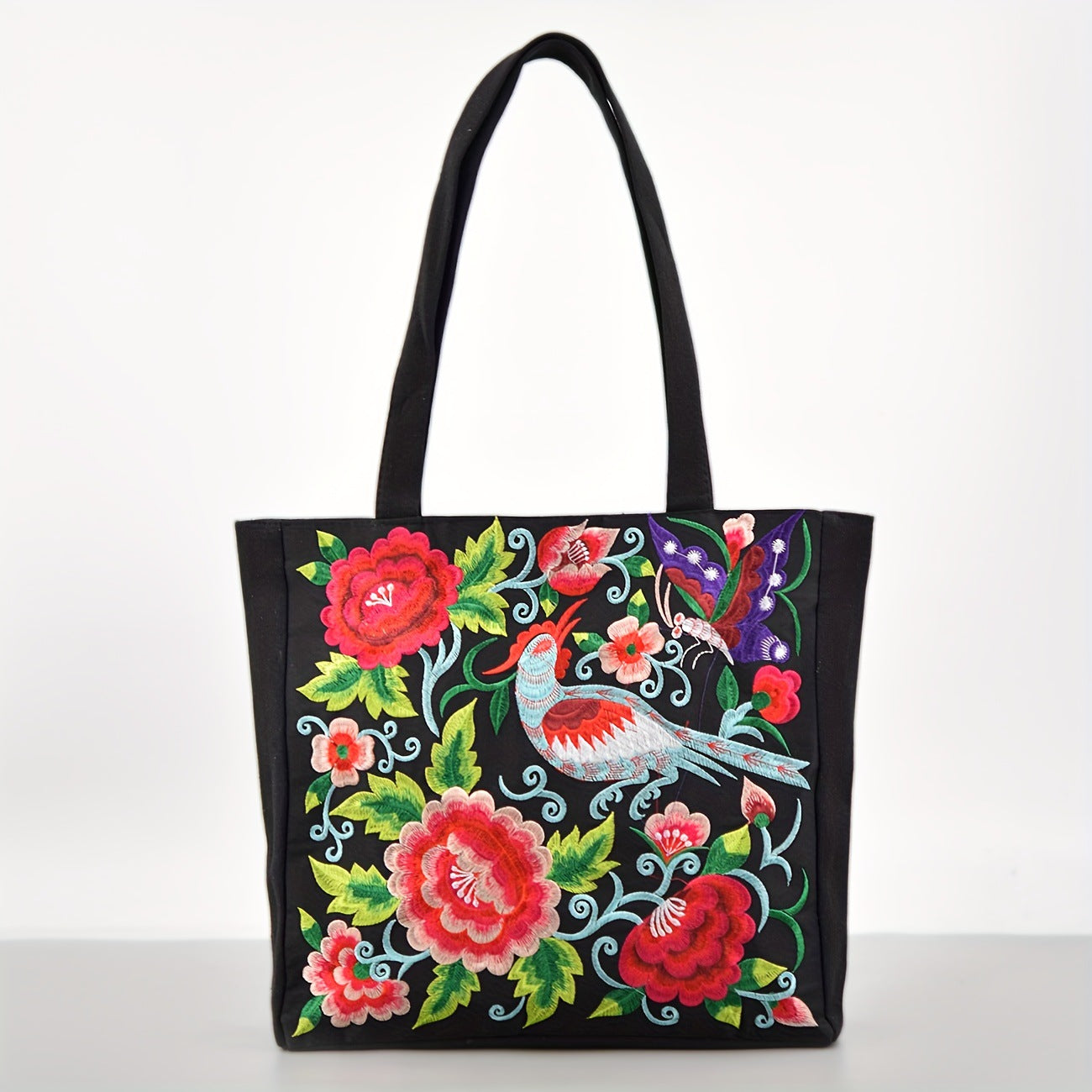 Women's Ethnic Style Embroidered Large Capacity Yunnan Canvas Bags