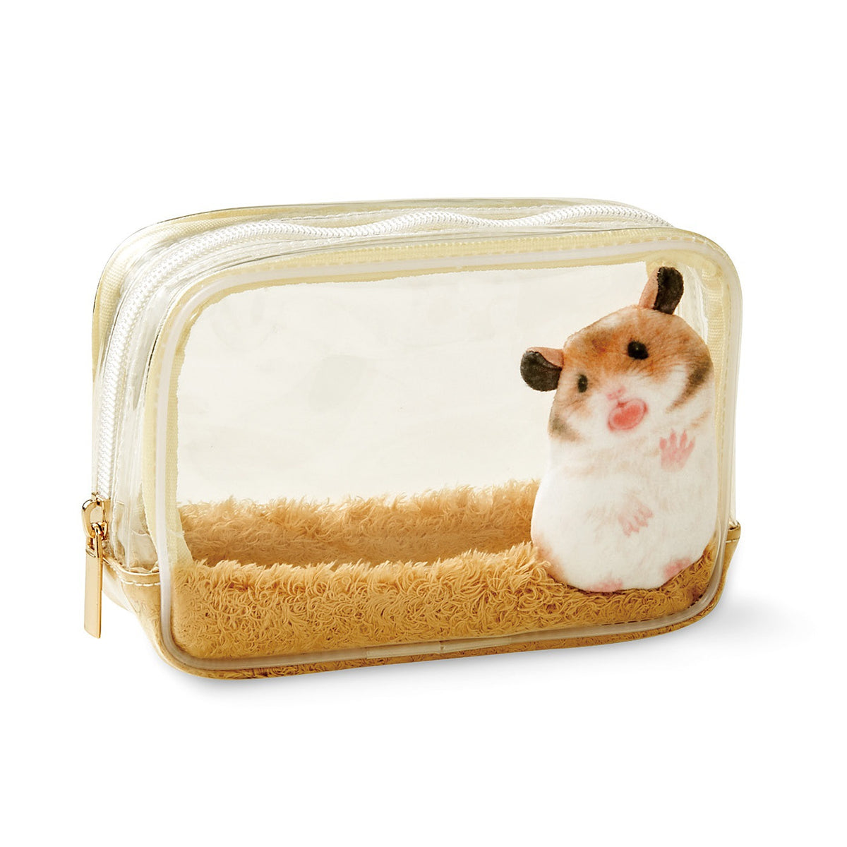 Face Pasters Glass Hamster Transparent Waterproof Toiletries Creative Interlayer Household Makeup Bag