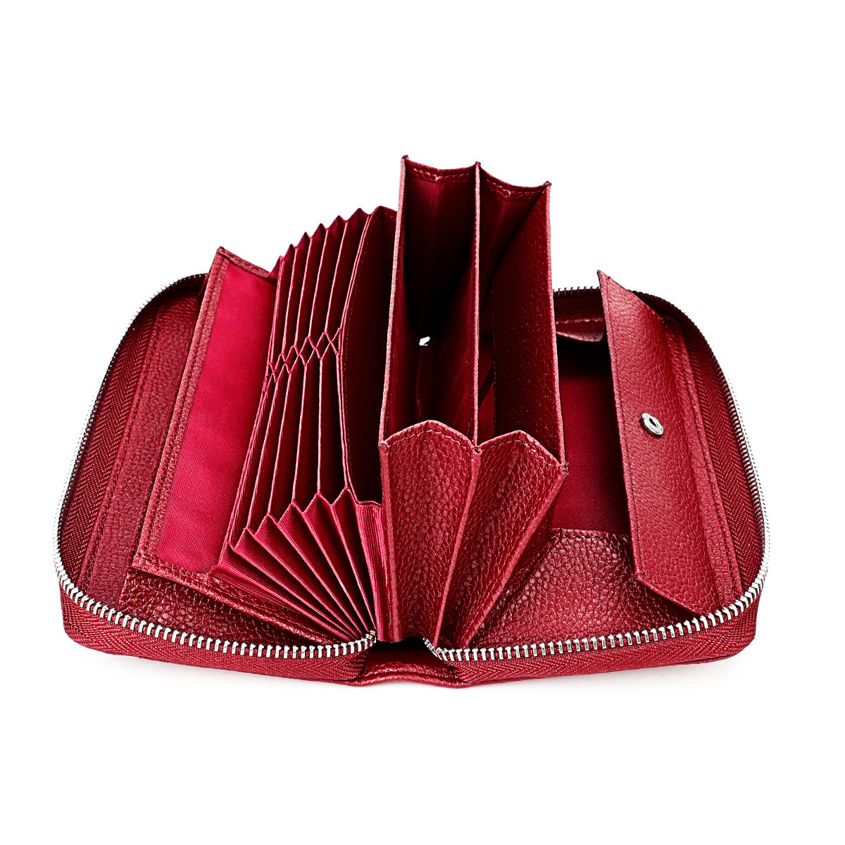 Women's & Men's Fashion Organ Clutch Zipper Change Long Ladies Wallet