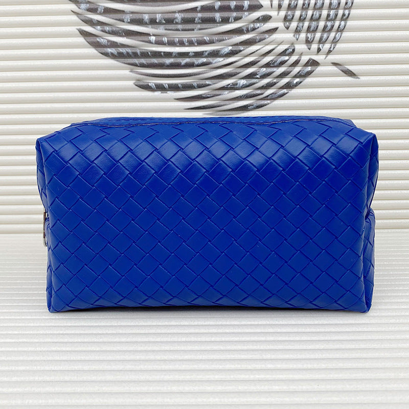 Leather Waterproof Business Trip Large Capacity Portable Brush Makeup Bag