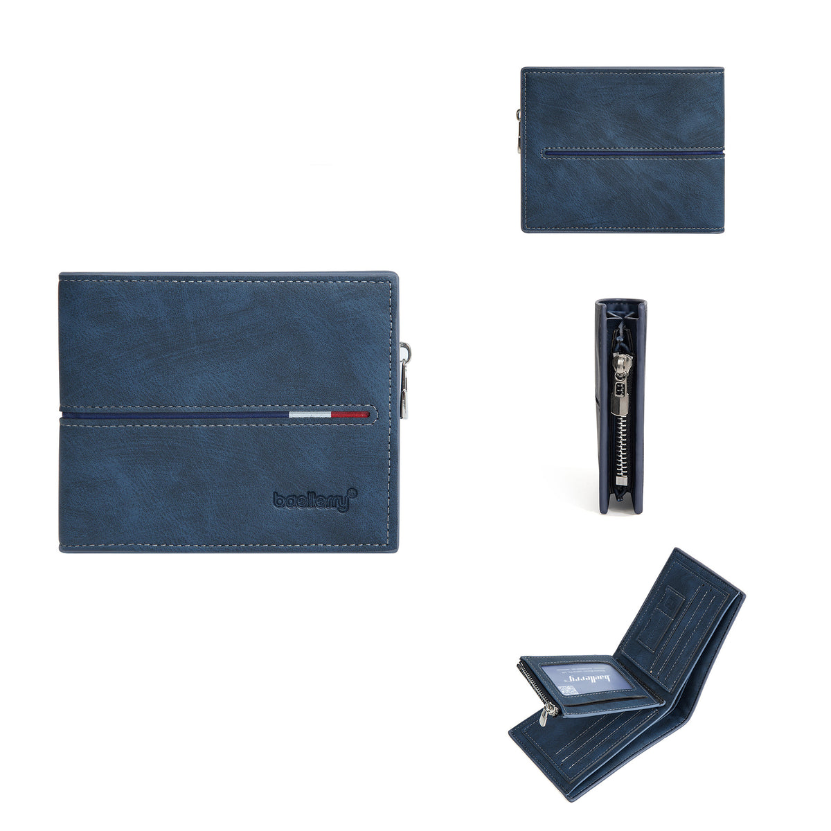 Men's Business Fashion Green Short Multiple Slots Men's Wallet