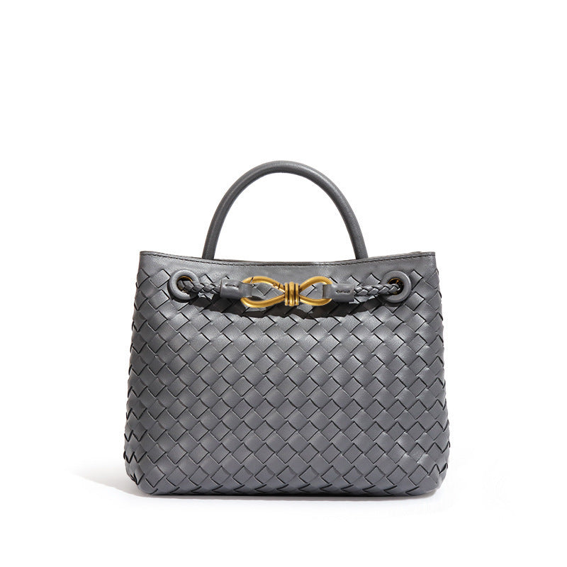 Women's Bow Hand-woven Simple Portable Classic Style Women's Shoulder Bag