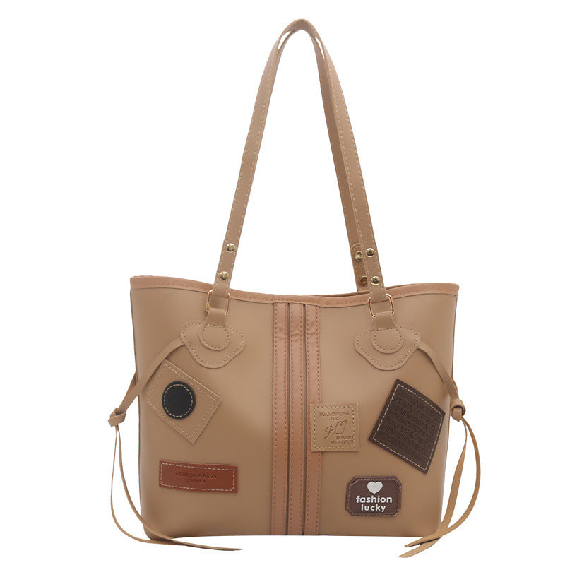 Women's Commuter Retro Autumn Large Capacity Personalized Fashion Women's Shoulder Bag