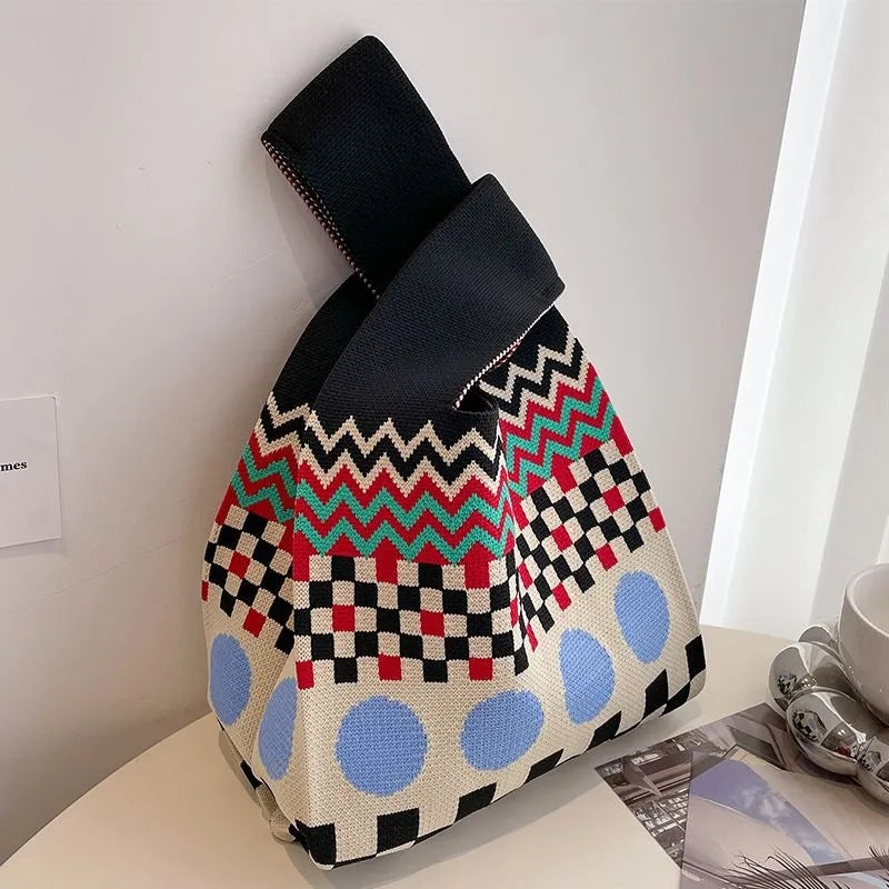 Korean Style Woolen Yarn Fashion Simple Handbags