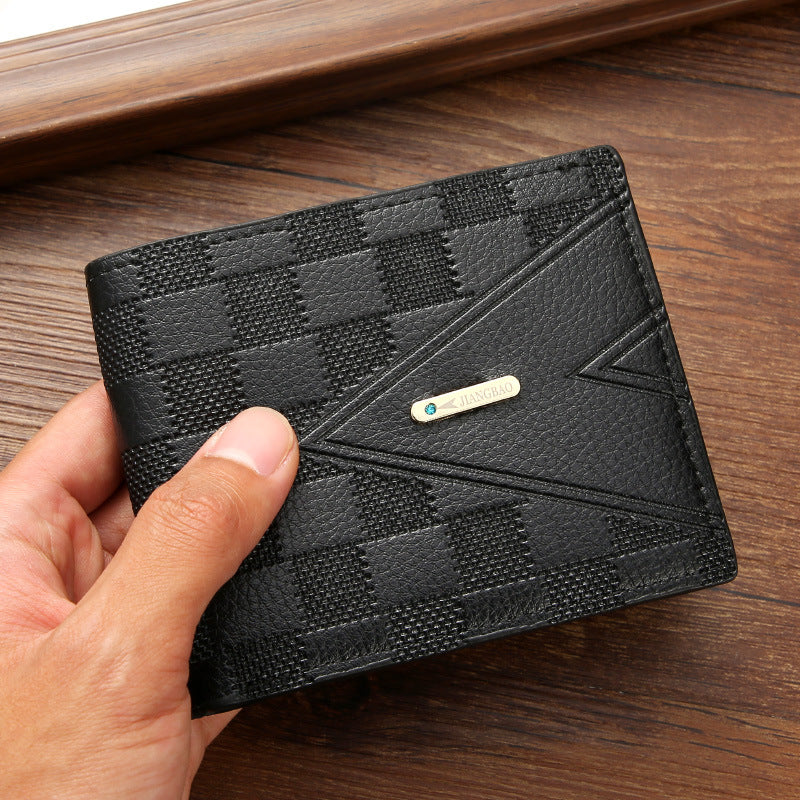 Men's Business Green Horizontal Light Luxury Multiple Men's Wallet