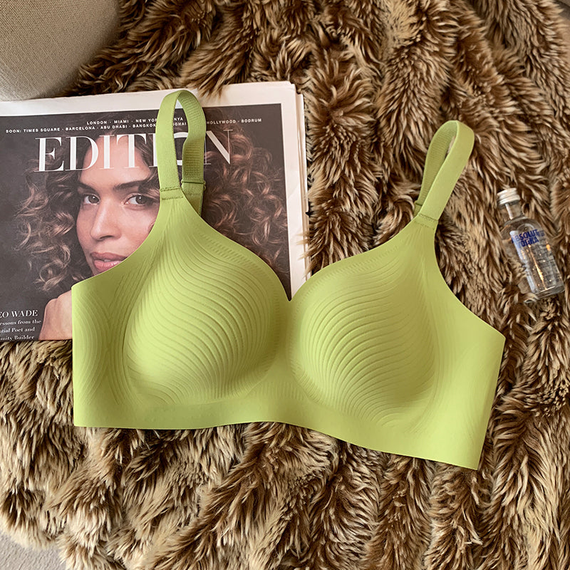 Support No Mold Cup Breasts Contracting Female Wire Lingerie Sets