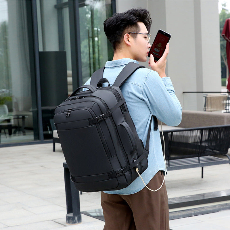Women's & Men's & Capacity Expansion Extended Charging Waterproof Business Backpacks