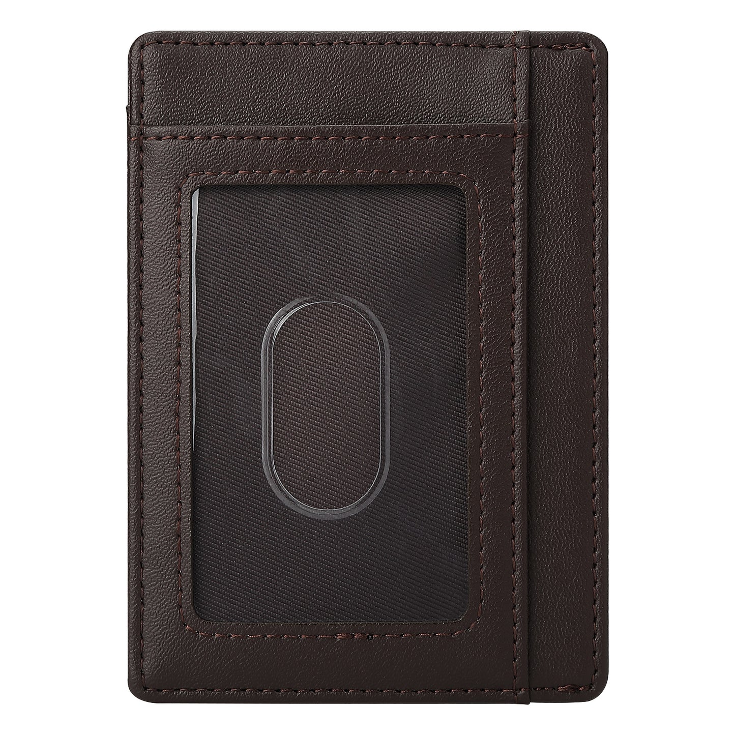 Leather Can Order Swiping First Layer Card Holder