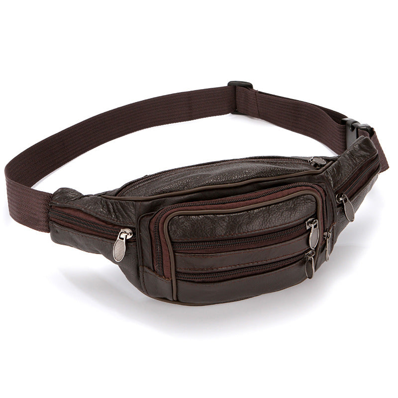 Men's Pull Cattle Leather Large Capacity Stall Coin Purses