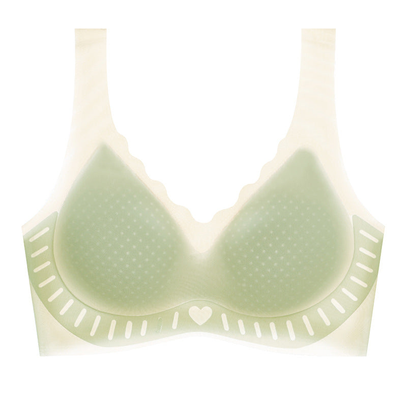 Women's Ice Silk Traceless Vest Big Chest Bras
