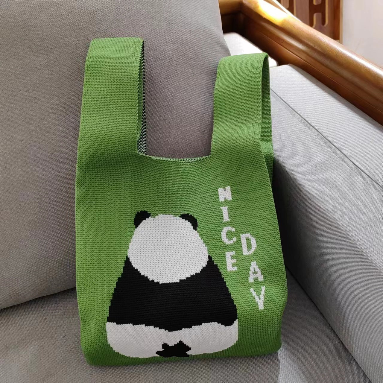 Korean Style Woolen Yarn Heart Trendy Handbags