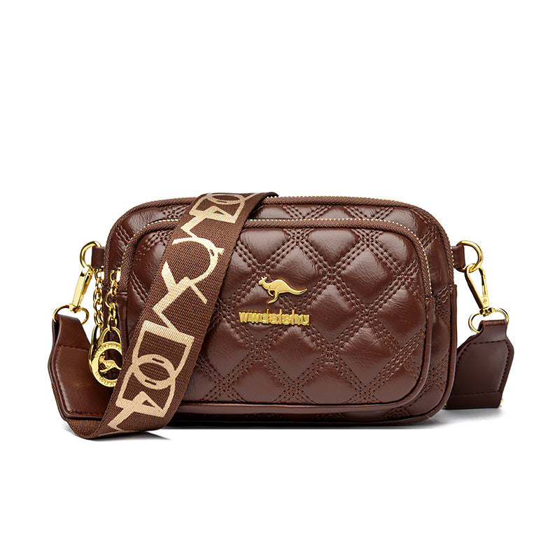 Women's Trendy Classic Style Diamond Check Fashion Women's Messenger Bag