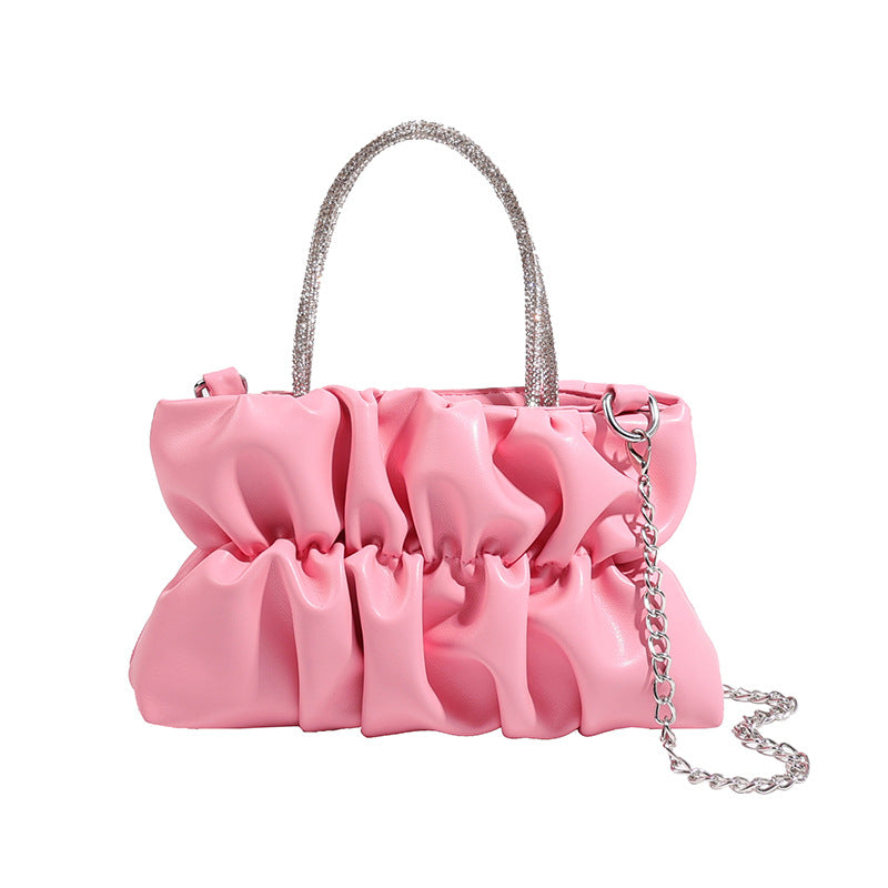 Women's Summer Trendy Party Pleated Cloud Chain Women's Shoulder Bag