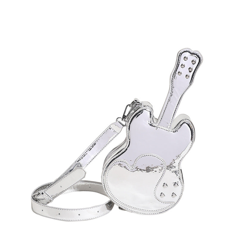 Personalized Creative Violin Candy Color Shiny Women's Messenger Bag
