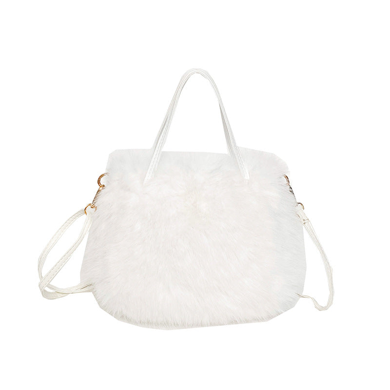 Women's Furry Simple Fashion Plush Texture Women's Messenger Bag