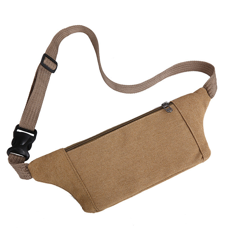 Men's Canvas Mobile Sport Climbing Running Pouch Men's Waist Packs