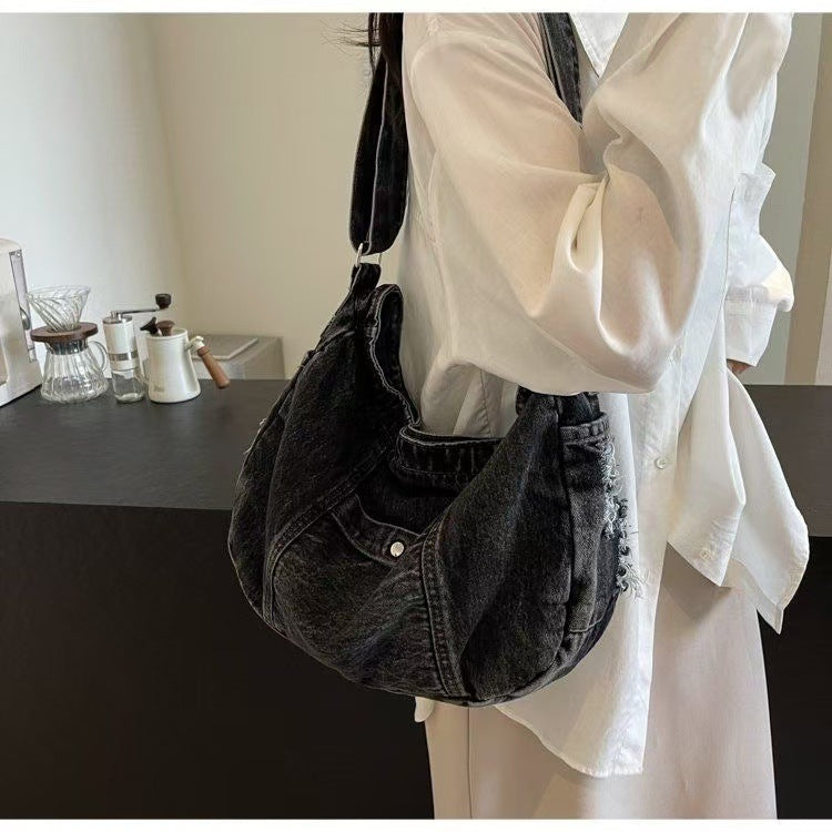 Casual Attractive Denim Versatile Commuter Tuition Bags