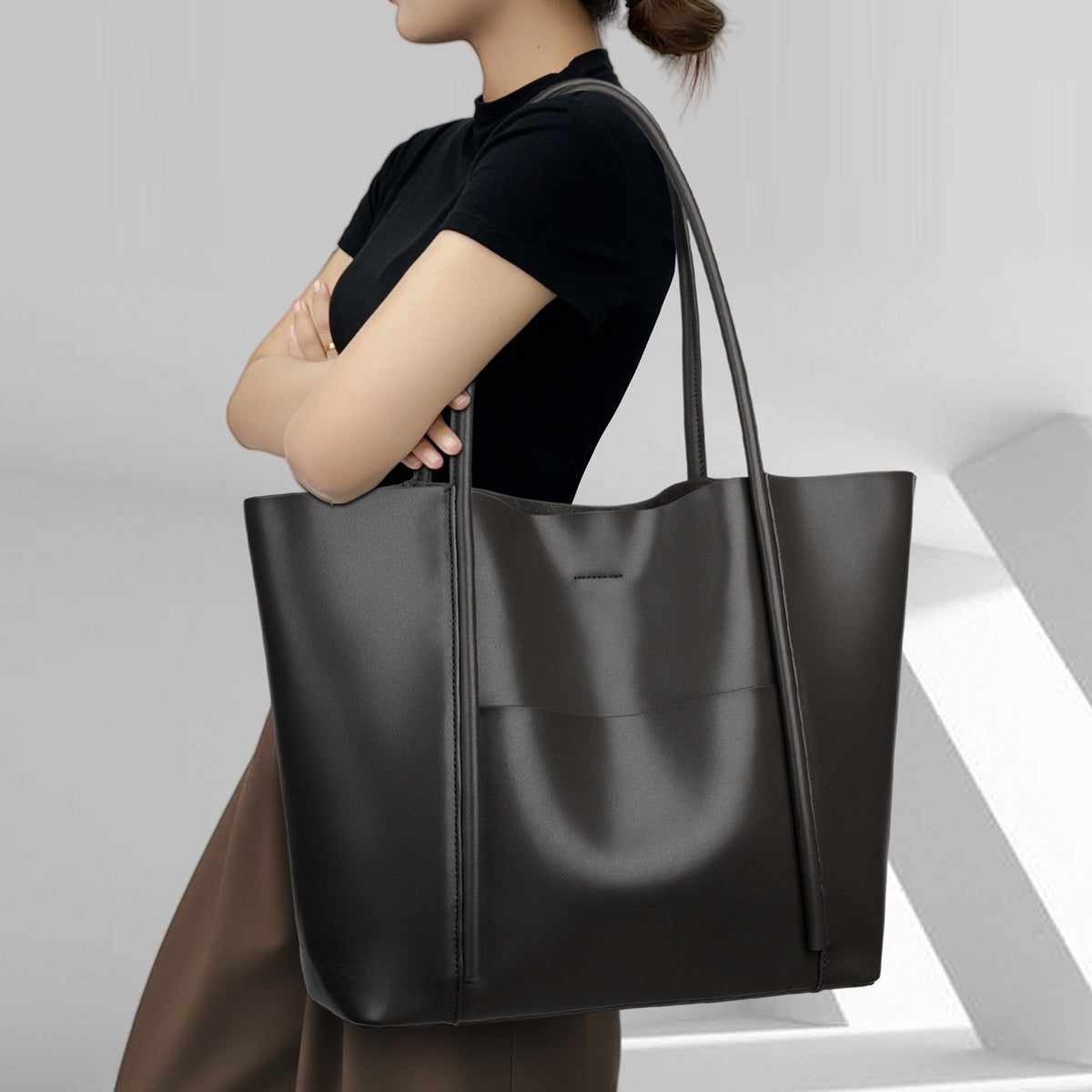 Women's Super Popular Large Capacity Genuine Leather Women's Shoulder Bag