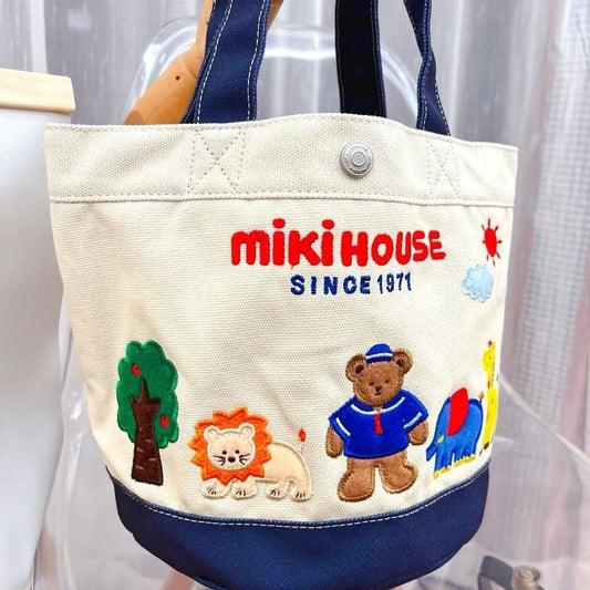 Thick High Quality Canvas Cartoon Letter Lunch Handbags