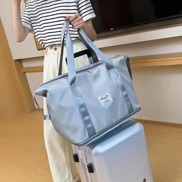Women's Large Dry Wet Separation Extended Layer Korean Travel Bags