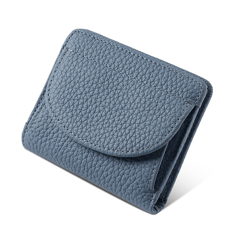 Women's Leather Swiping Safety Fashion Cover Change Ladies Wallets