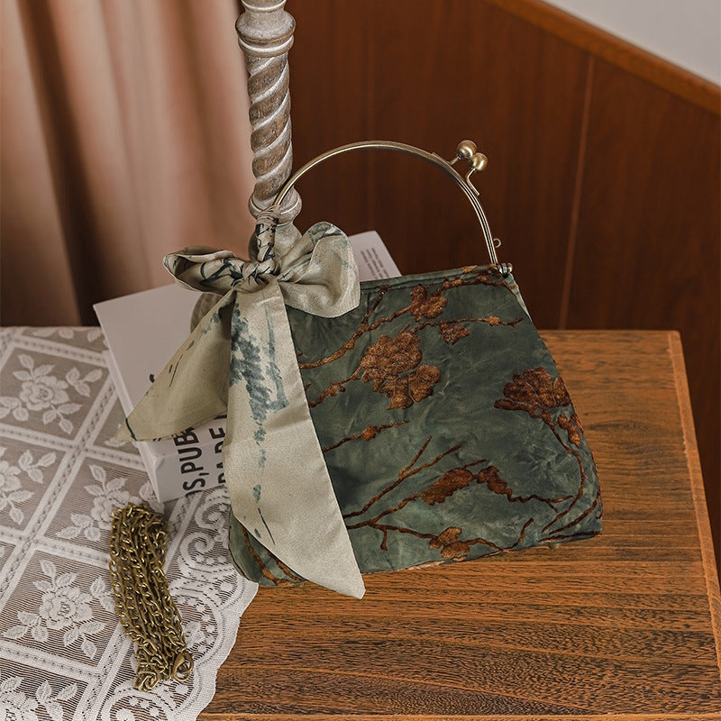 Cool Style Cheongsam Banquet Clutch Scarf Handbags