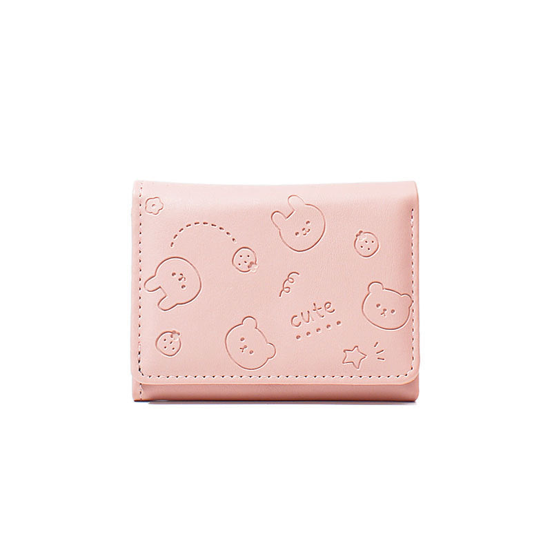 Women's Fashion Korean Style Short Simple Cute Ladies Wallets