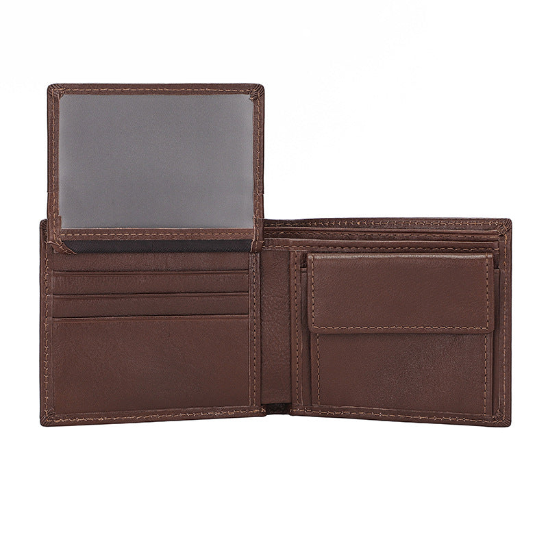 Men's Retro Cowhide Multi Slots Genuine Leather Men's Wallets