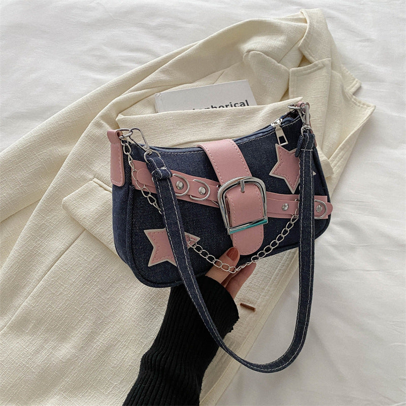 Women's Retro Minority Simple Underarm Fashion Portable Shoulder Bags