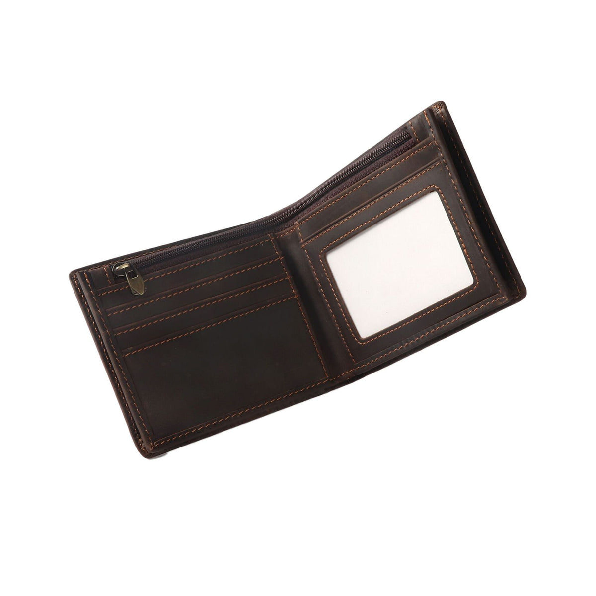 Men's Crazy Horse Leather Short Business First Layer Men's Wallets