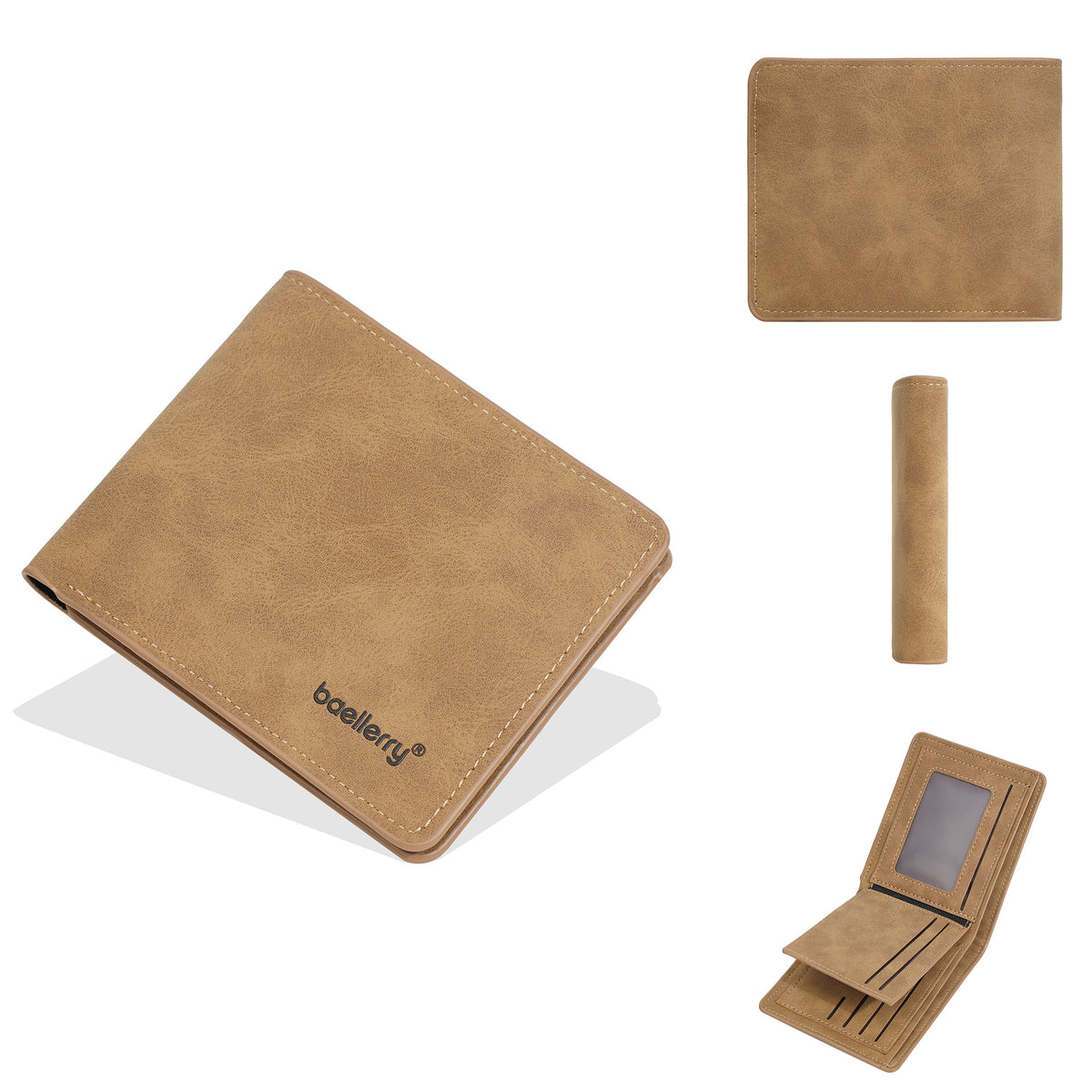 Men's Short Retro Multiple Slots Minimalist Thin High-grade Business Men's Wallet