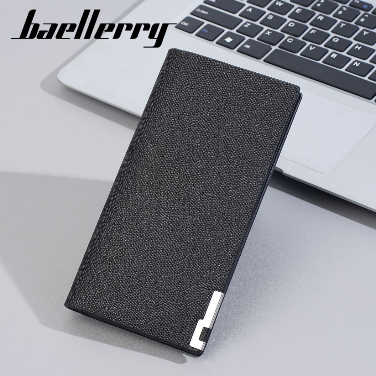 Men's Korean Style Green Business Multiple Slots Snap Men's Wallet