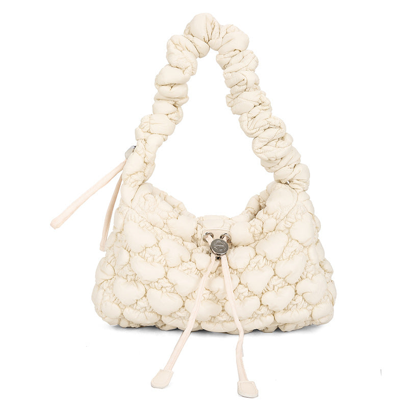 Women's Minority Fashion Underarm Pleated Cloud Personalized Bags