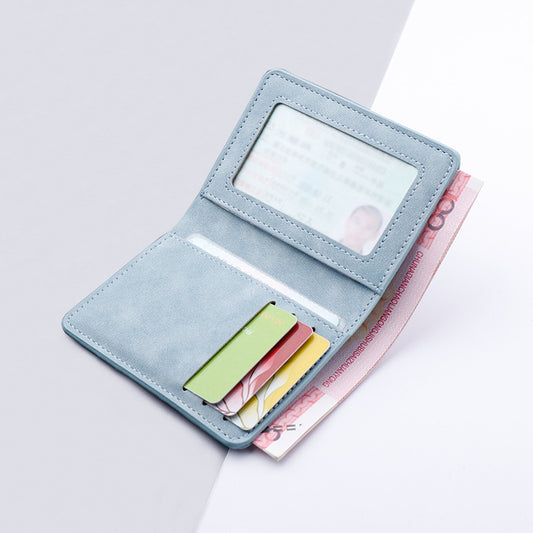 Women's & Men's Mini Driving License Leather Multiple Slots Men's Wallets