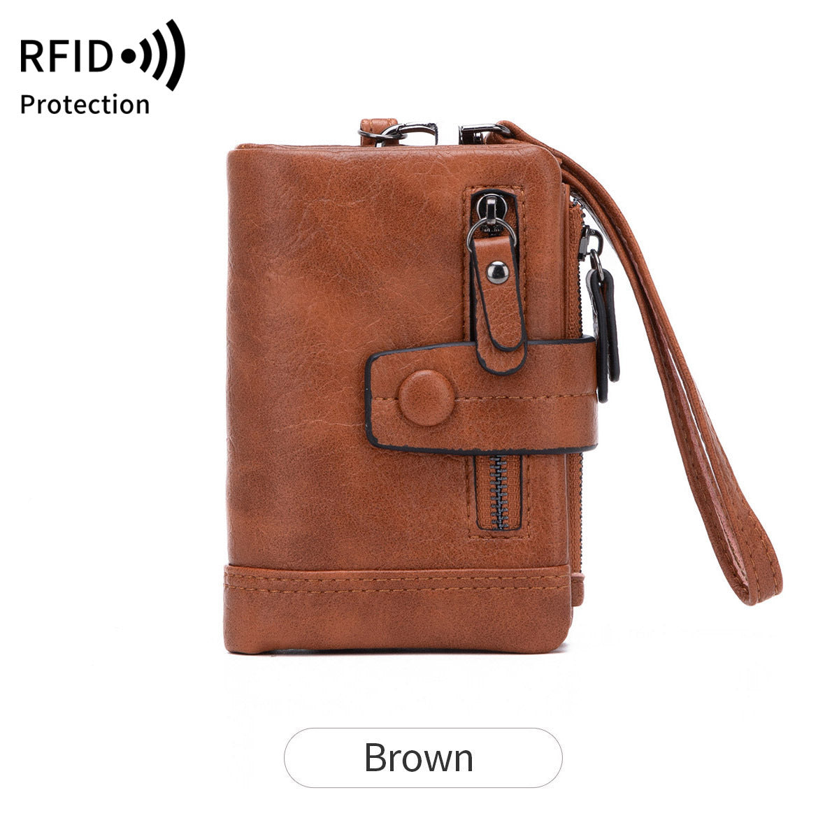 Women's Fashion Zipper Hasp Clutch Off Short Coin Purses