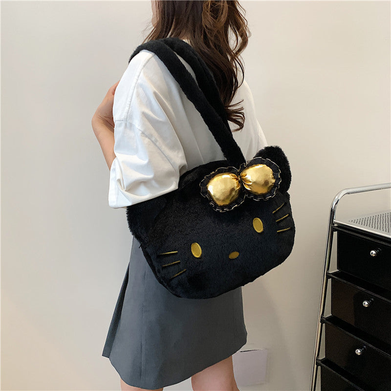 Cat Plush Cute Mobile Doll Birthday Crossbody Bags