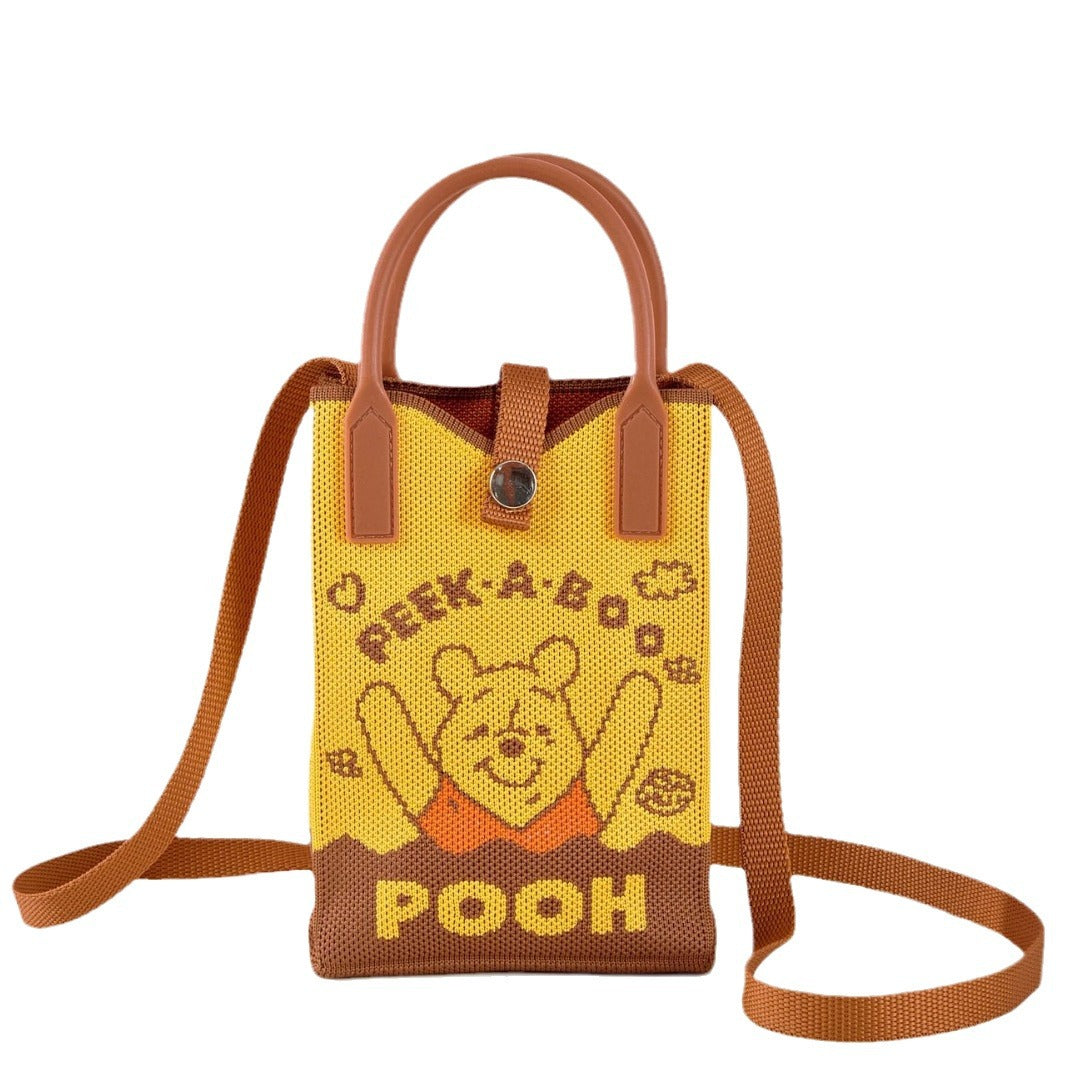 Graceful Women's Disney Hand Carrying Knitted Women's Shoulder Bag