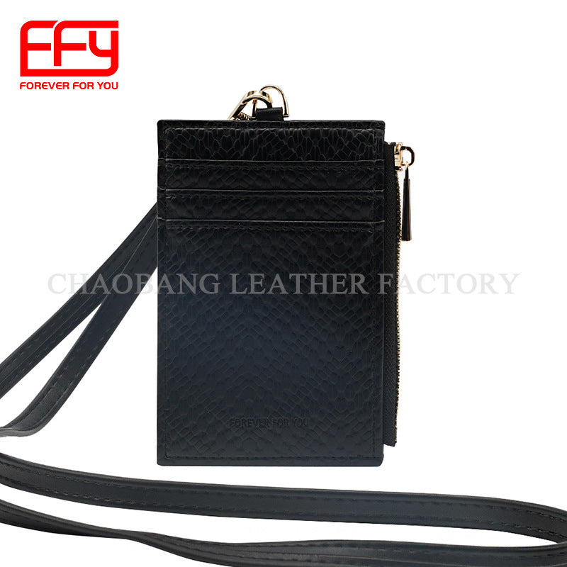 Soft Fashion Simple Portable Storage Clip Card Holder