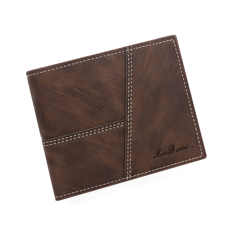 Men's Short Retro Horizontal Multiple Slots Men's Wallets