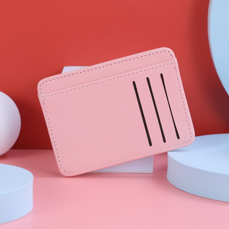 Women's Multiple Slots Clamp Bank Bus Candy Card Holder