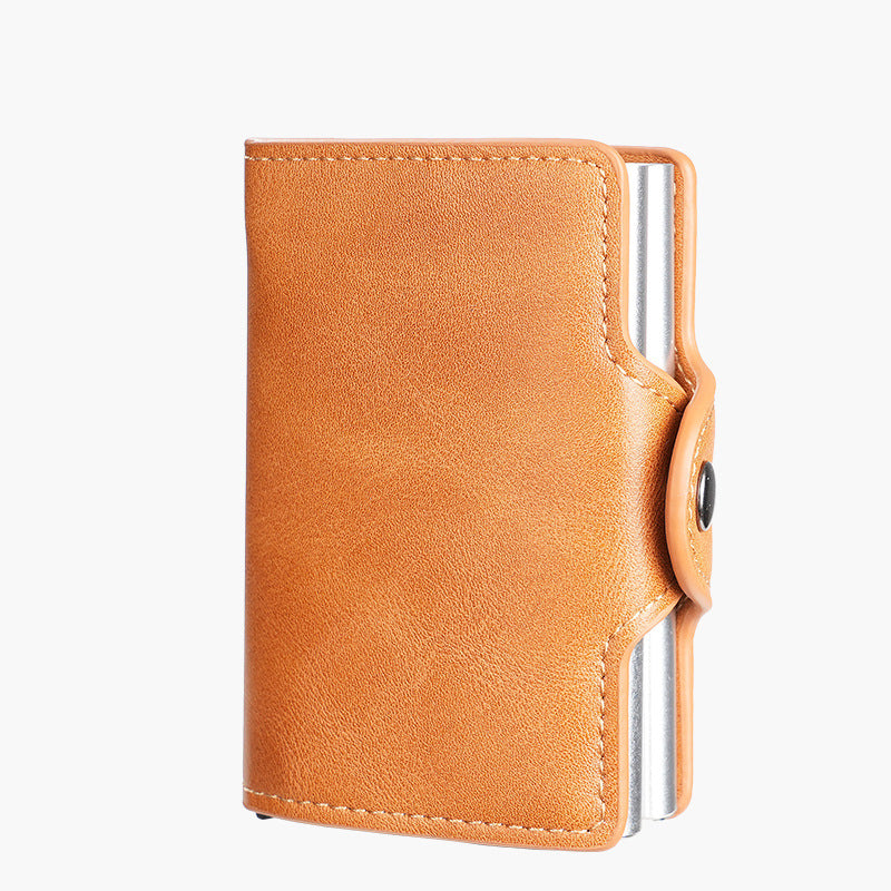 Slots Antimagnetic Man Pair Aluminum Box Men's Wallets